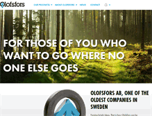 Tablet Screenshot of olofsfors.com